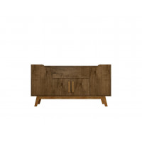 Manhattan Comfort 244BMC9 Addie 53.54 Sideboard with 5 Shelves in Rustic Brown